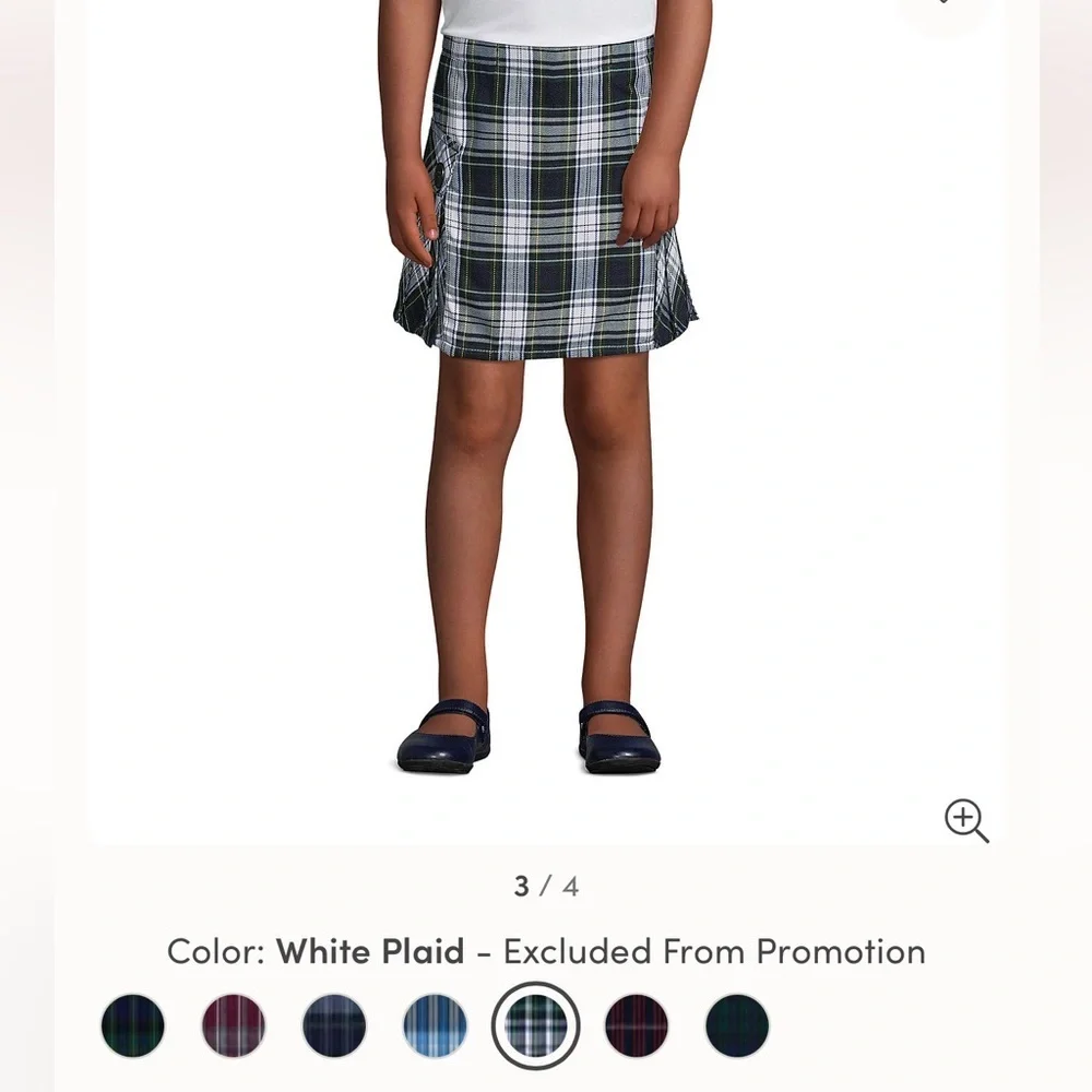 Lands End plaid girl’s